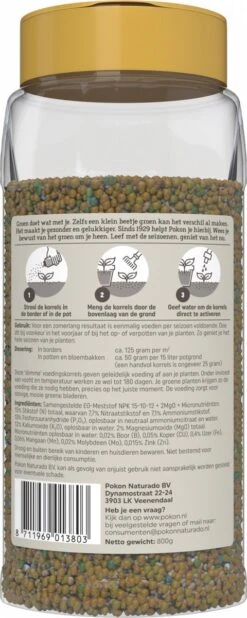 Pokon Voedingskorrels Voor Groene Planten - 800gr - 180 Dagen Voeding - Plantenvoeding -Tuinen Speciaal Winkel 480x1200 6