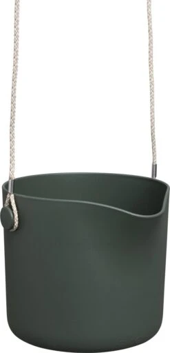 Elho B.for Swing 18 Hangpot - Bloempot Voor Binnen - Ø 18.0 X H 16.5 Cm - Groen/Blad Groen -Tuinen Speciaal Winkel 579x1200
