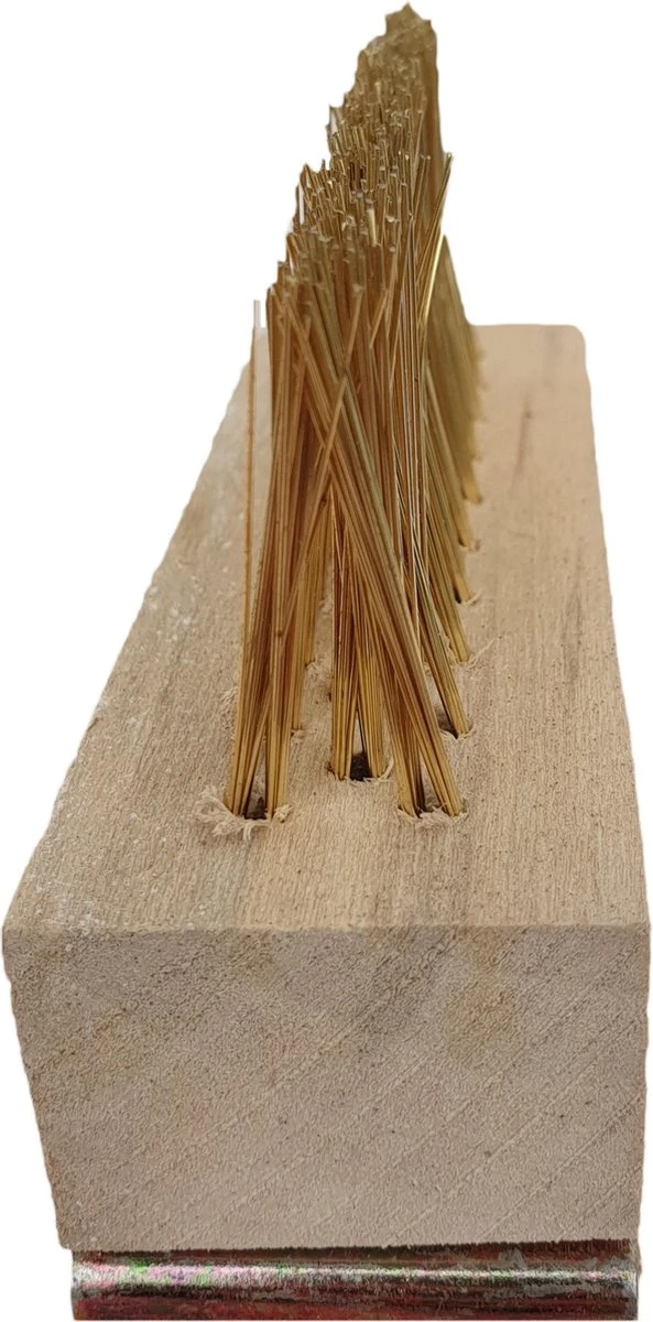 Benson Onkruidborstel - Voegenkrabber - Onkruidkrabber - Zonder Steel - Messing - Met Haak 4 Benson Onkruidborstel - Voegenkrabber - Onkruidkrabber - Zonder Steel - Messing - Met Haak - Afbeelding 2