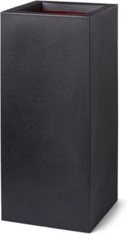 Capi Europe - Bloempot Rechthoek Smooth NL - 36x36x79 - Zwart - Voor Binnen En Buiten - KBL952 -Tuinen Speciaal Winkel 650x1200 1
