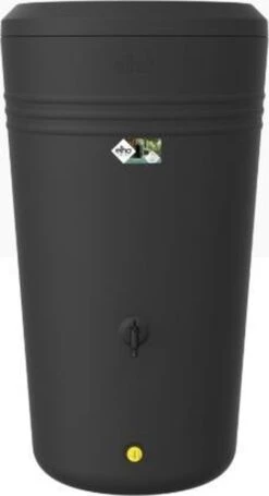 Elho Green Basics Regenton - Regenton - Living Black - Buiten - 200 Liter -Tuinen Speciaal Winkel 651x1200 1