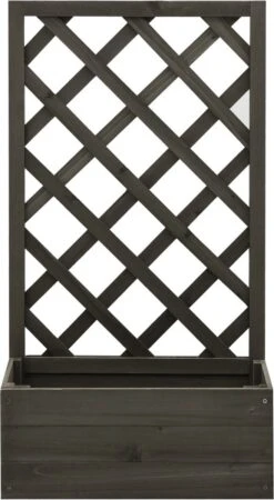 VidaXL Latwerkplantenbak 50x25x90 Cm Massief Vurenhout Grijs -Tuinen Speciaal Winkel 658x1200 2