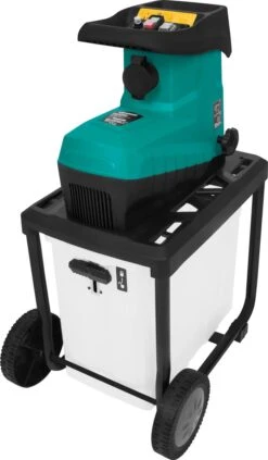 VONROC Stille Hakselaar/Shredder 2800W – Voor Takken Tot Ø45mm – Incl. 60L Opvangbak & Duwstok -Tuinen Speciaal Winkel 700x1200