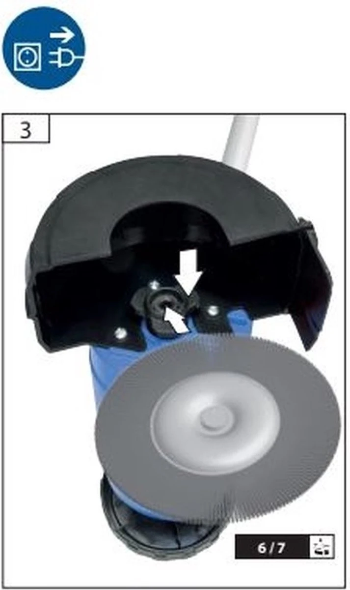 Borg Elektrische Onkruidborstel - 400 Watt - Inclusief 2 Borstels - 6 Borg Elektrische Onkruidborstel - 400 Watt - Inclusief 2 Borstels - - Afbeelding 4