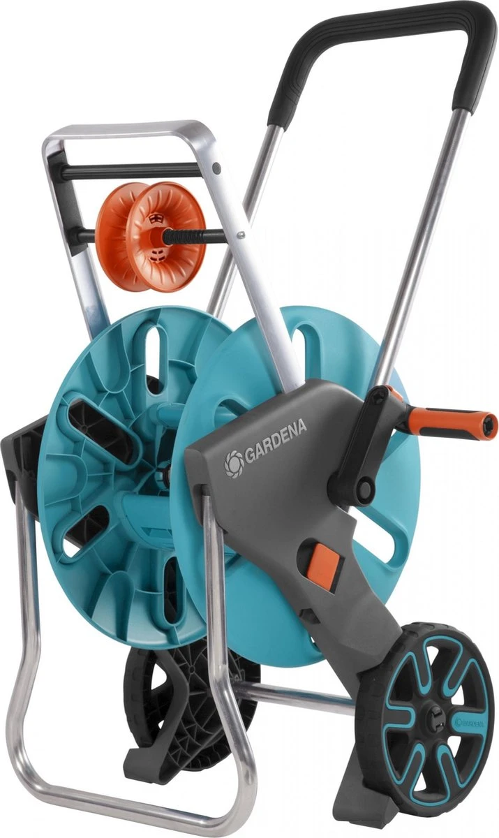 GARDENA - AquaRoll M CleverRoll Easy Slangenwagen - Maximaal 60 Meter - Inklapbare Zwengel 4 GARDENA - AquaRoll M CleverRoll Easy Slangenwagen - Maximaal 60 Meter - Inklapbare Zwengel - Afbeelding 2