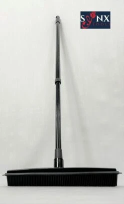 Synx Tools Zachte Bezem Rubberen Zwart 30cm Vloertrekker Binnen Bezem - Pet Hair Remover Bezems - Huisdierhaar Verwijderaar En Kappersbezem Met Steel - Vloertrekkers Met Bezemsteel - Vloertrekker Badkamer - 60/120 Cm Steel -Tuinen Speciaal Winkel 729x1200 3