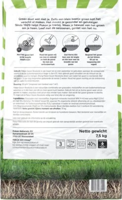 Pokon Gazon Revolutie - 2x7,5kg - Gazonmest / Graszaad / Bodemverbeteraar - Geschikt Voor 300m² - Binnen 15 Dagen Resultaat - Voordeelverpakking -Tuinen Speciaal Winkel 736x1200 3