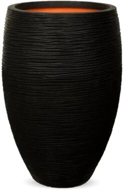 Capi Europe - Vaas Elegant Deluxe Rib NL - 40x60 - Zwart - Voor Binnen En Buiten - KBLR1131 39 Capi Europe - Vaas Elegant Deluxe Rib NL - 40x60 - Zwart - Voor Binnen En Buiten - KBLR1131 -Tuinen Speciaal Winkel 779x1200