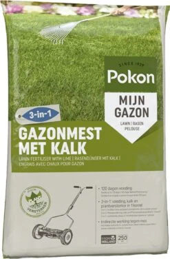 Pokon Gazonmest Met Kalk - 16,8kg - Mest - Geschikt Voor 250m² - 120 Dagen Voeding -Tuinen Speciaal Winkel 789x1200 4