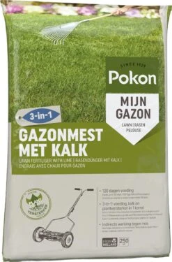 Pokon Gazonmest Met Kalk - 16,8kg - Mest - Geschikt Voor 250m² - 120 Dagen Voeding -Tuinen Speciaal Winkel 790x1200 5