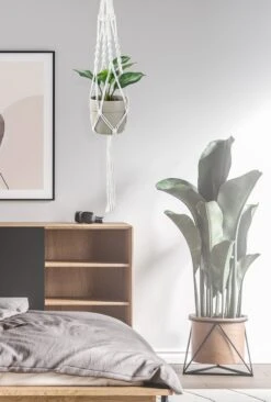 4 Stuks Luxe Macrame Plantenhangers - Boho Handgeweven Katoen Hangpot Voor Binnen/Buiten - Hangende Bloempot Met Kralen - Macramé Touw/Koord Hangplant Houder - Bohemian Wandhanger Decoratie - Plant Hanger - Verticale Tuin Bloempothouder Planthanger -Tuinen Speciaal Winkel 809x1200 1