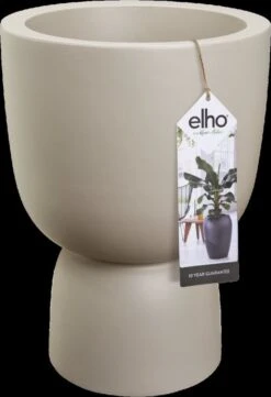 Elho Pure Coupe 41 - Bloempot Voor Binnen & Buiten - Ø 41.3 X H 57.9 Cm - Beige/Balanced Beige -Tuinen Speciaal Winkel 820x1200 2