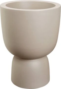 Elho Pure Coupe 41 - Bloempot Voor Binnen & Buiten - Ø 41.3 X H 57.9 Cm - Beige/Balanced Beige -Tuinen Speciaal Winkel 820x1200 3