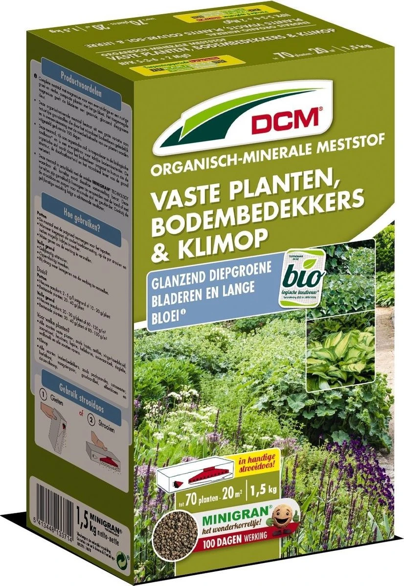 DCM Meststof Vaste Planten, Klimop & Bodembedekkers (1,5KG) 3 DCM Meststof Vaste Planten, Klimop & Bodembedekkers (1,5KG)