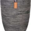 Capi Europe - Vaas Elegant Laag Rib NL - 36x47 - Antraciet - Voor Binnen En Buiten - KOFZ782 -Tuinen Speciaal Winkel 867x1200 2