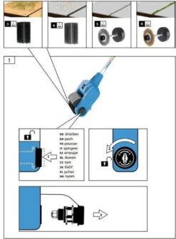 Güde Elektrische Oppervlakte- En Voegenreiniger - MET Telescopische Stang & 4 Voegenborstels - GUB 500 -Tuinen Speciaal Winkel 883x1200 4