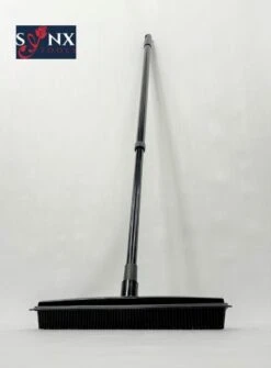 Synx Tools Zachte Bezem Rubberen Zwart 30cm Vloertrekker Binnen Bezem - Pet Hair Remover Bezems - Huisdierhaar Verwijderaar En Kappersbezem Met Steel - Vloertrekkers Met Bezemsteel - Vloertrekker Badkamer - 60/120 Cm Steel -Tuinen Speciaal Winkel 885x1200 1