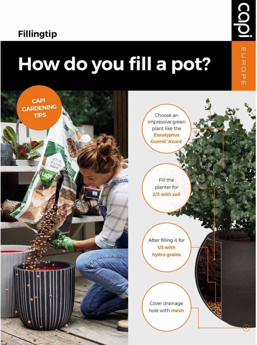 Capi Europe - Bloempot Bol Smooth NL - 43x41 - Zwart - Voor Binnen En Buiten - KBL933 15 Capi Europe - Bloempot Bol Smooth NL - 43x41 - Zwart - Voor Binnen En Buiten - KBL933 - Afbeelding 13