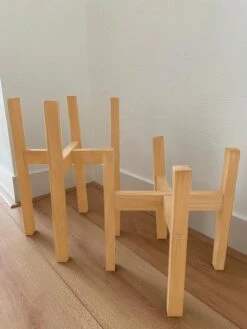 Plantenstandaard | Set Van 2 | Diameter Tot 24 Cm | Plantenkruk | Bloempotten Voor Binnen | Plantentafeltje Voor Binnen | Bloempot Standaard | Plantenstandaard Binnen | Hout | Licht Bruin -Tuinen Speciaal Winkel 900x1200 17