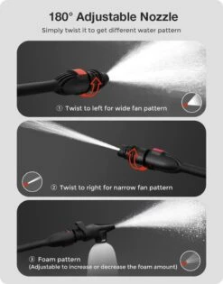 Merkloos Home Hogedrukreiniger - 2100W - 165 Bar - Met Verstelbare Nozzles Slanghaspel 5m Netsnoer 10m Slang - Voor Reiniging Huis Auto Tuin -Tuinen Speciaal Winkel 940x1200