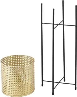 Bloempot Op Standaard Mol Set Van 2 Zwart En Goud 12 Bloempot Op Standaard Mol Set Van 2 Zwart En Goud -Tuinen Speciaal Winkel 953x1200