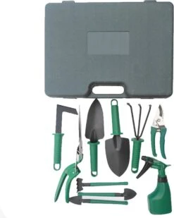 Merkloos 10-Delige Tuingereedschap Set Inclusief Opbergkoffer - Tuinierset - Tuinsetje - Gereedschap Voor Tuin - Tuinschaar - Tuinschepje - Bloemenschaar - Voegenkrabber - Plantenspuit - Grasschaar - Bloemenschep - Tuinhark -Tuinen Speciaal Winkel 960x1200 8